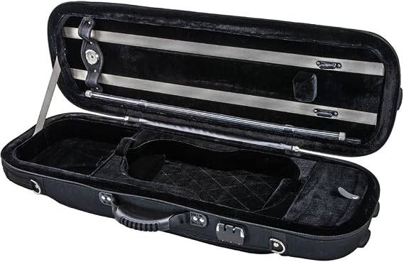 Sky Euro-design Violin Oblong Case 4/4 Size, Black