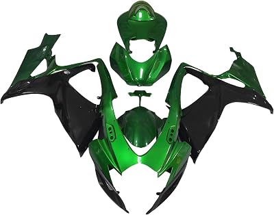 ABS Plastic Fairing Kit Fit for 2006 2007 Suzuki GSXR600 GSXR750 k6 06 07 GSXR 600 GSXR 750 GSX-R600 GSX-R750 Motorcycle Injection Molding Fairings Bodywork Body Frame Body Kit - Green & Black