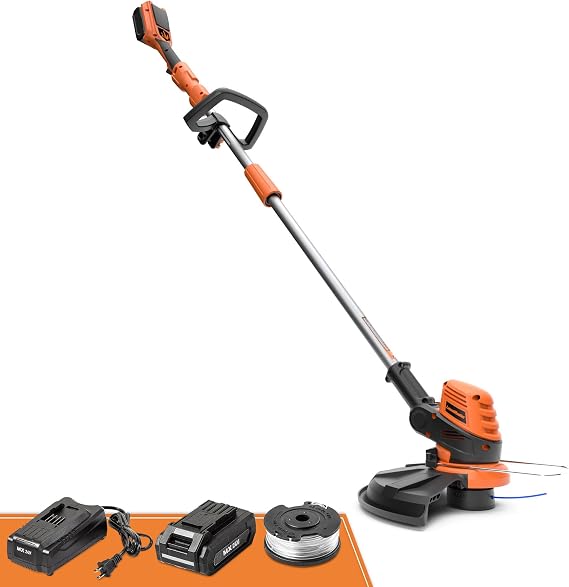 LawnMaster CLGT2412S 24V 12" Cordless String Trimmer 2.0AH Battery & Charger Included