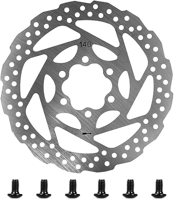 Brake Disc for Kukirin G2 Master G3 G4 140mm 6 Holes Stainless Steel Replacement Accessory Parts