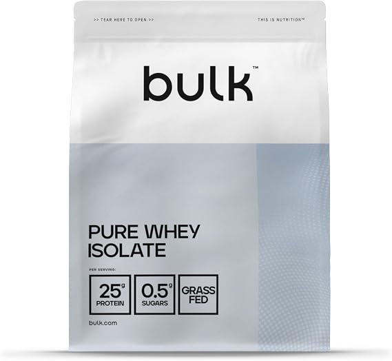 Bulk Pure Whey Protein Isolate, Strawberry, 1 kg