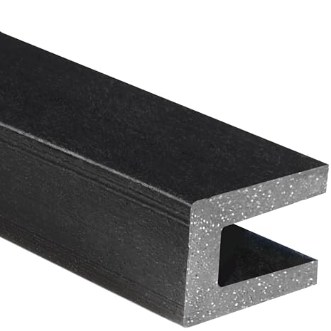 TRIM-LOK Rubber Edge Trim, Fits 1/8-Inch Edge, 5/16-Inch Leg Length, 25-Foot Length, Flexible Neoprene, Pre-Glued for Easy Installation, Black Finish, Plywood, Glass, and Sheet Metal Edge Protector