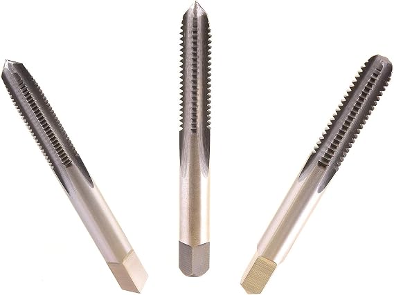 MaxTool M4x0.7 Hand Thread Tap Sets Including Taper+Plug+Bottom Metric HSS M2 Taps Set Pitch 0.7mm FULLY GROUND RIGHT HAND; HSM02W00R04