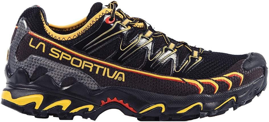 La Sportiva Ultra Raptor Mens Mountain Trail Running Shoe, Black/Yellow, 38