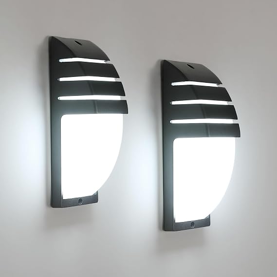 Comely Outdoor/Indoor Wall Light, 2 Piece 12W Outdoor Wall Lamp IP65 [Energy Class E]