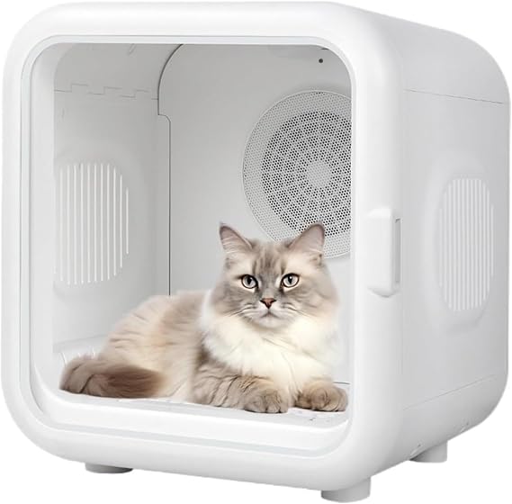 62L Portable Pet Dryer Box,360 Efficient Automatic and Quiet Box with Smart Temperature Control, Puppy Drying Machine for Pet Stores, Homes, Traveling
