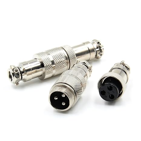 Pair GX16 Aviation Plug 16mm Metal Male Female Panel 2 Pin Connector Socket 2/3/4/5/6/7/8/9 Pin Socket Connector Docking Type(2P)