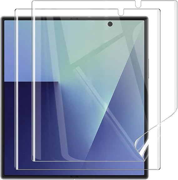 for Samsung Galaxy Z Fold 7 Screen Protector [Not Glass], Clear Flexible Inner Screen Protective TPU Film Full Coverage for Galaxy Z Fold 7 Accessories, 2 Pack