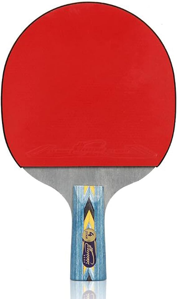 4 Star Table Tennis Bat,Professional Ping Pong Racket,Beginner Table Tennis Paddle with ITTF Approved Rubber,Comfortable Handle