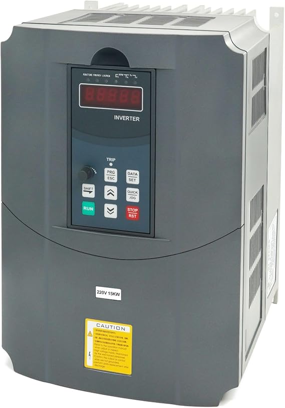 VFD Variable Frequency Drive Converter 15kW 20HP 220V | Vector Control,220VAC 1-3 Phase Input, 220VAC 3-Phase Output,for Motor Speed Contorl (GT-015G-2)