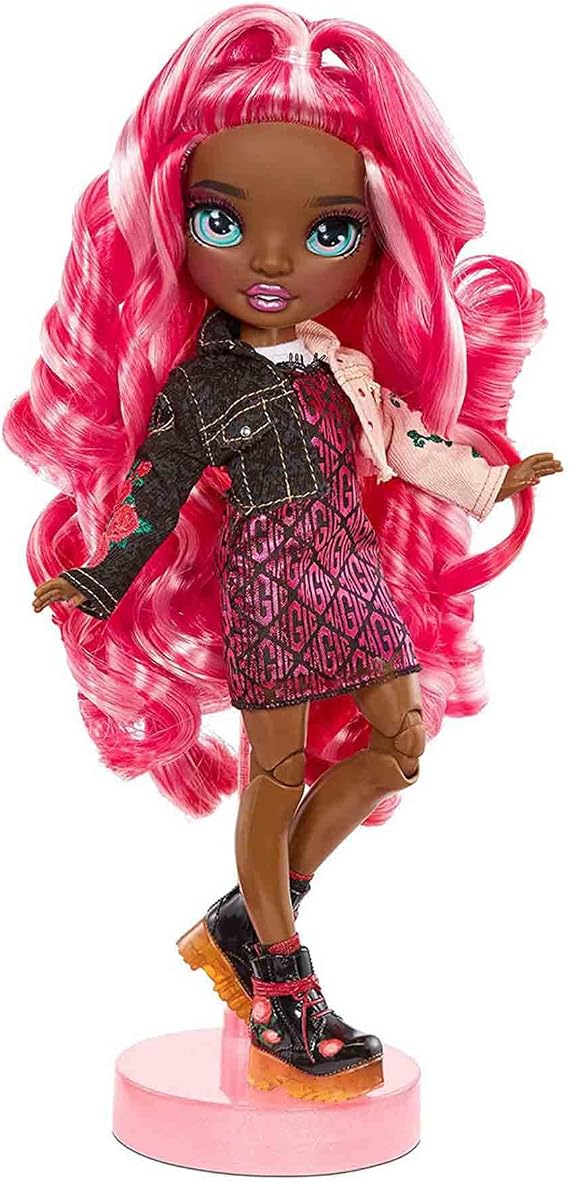 Rainbow High Series 3 Daria Roselyn Fashion Doll Rose (Pinkish Red) with 2 Designer Outfits to Mix & Match with Accessories, Gift for Kids and Collectors, Toys for Kids Ages 6 7 8+ to 12 Years Old