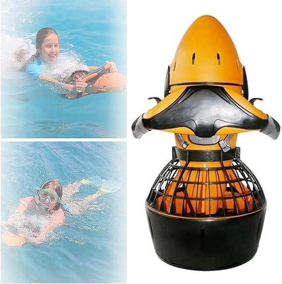 300W Underwater Seascooter, Underwater Booster Dual Speed Water Propeller Underwater Fun Has Never Been So Easy for Snorkeling Pool Outdoor