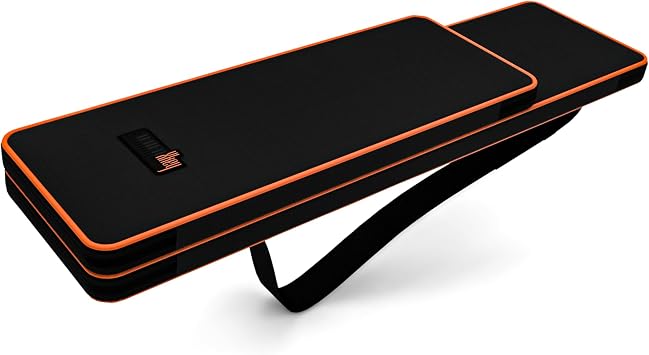 Official Solar Xkey Double-Layer Protection Carrying Case for Xkey 37 Air/USB/LE MIDI Keyboard Controller with Additional Pouch for Xkey 25 Air/USB, Slim, Lightweight, Foam Interior, Durable Polyester