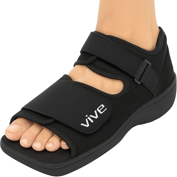 Vive Post Op Shoe - Lightweight Medical Walking Boot with Adjustable Strap