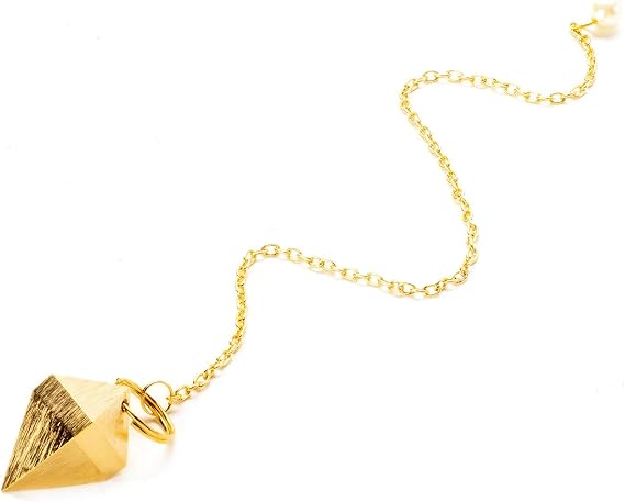 Shamans Market Ask Bob Pendulum, Brass Pyramid