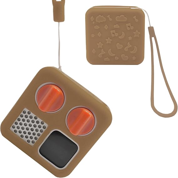 Silicone Case for Yoto Mini Player (Brown) | Durable Silicone & Anti-slip Cover for Mini Yoto Player, Protect from Drops & Scratches, Kid-friendly, Case Only