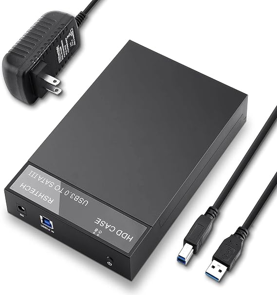 RSHTECH Hard Drive Enclosure, USB 3.0 to 3.5 in SATA HDD Dock, RSH-319