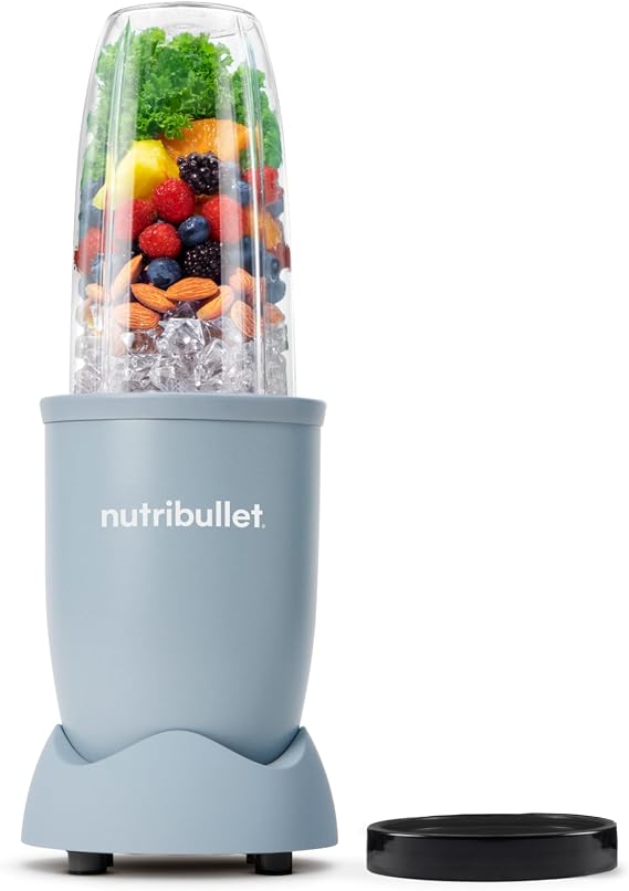 Nutribullet Pro 900 Smoothie Maker Multifunctional Fruit & Vegetable Blender Compact Design Easy Operation Quick Cleaning Optimal Nutrient Extraction 900 W Mineral Blue Grey (NB904MASL)