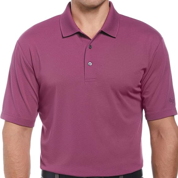 Ben Hogan Solid Ottoman Textured Polo