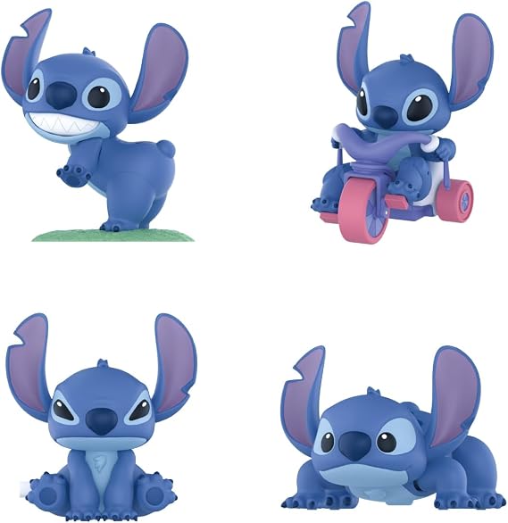 52TOYS BLINDBOX Stitch Together Series PVC & ABS Trading Figure, 4 Pack Box