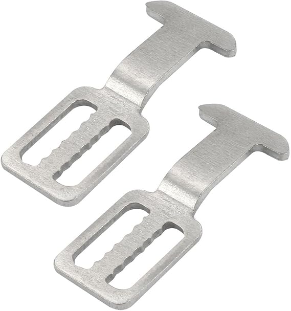 Ruilogod 2pcs Zinc Alloy 55mm Length Two-Sided T-Shaped Curved Bar Lock Hook for Door Window (id: 53a 76b aac 4a1 476