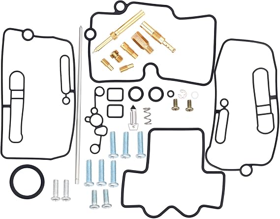 Motorcycle Carburetor Rebuild Repair Kit 16100-MEN-A02 Compatible with Honda CRF250X 2004-2009 2012-2017/CRF250R 2004-2017/CRF450R 2002-2008/CRF450X 2005-2014