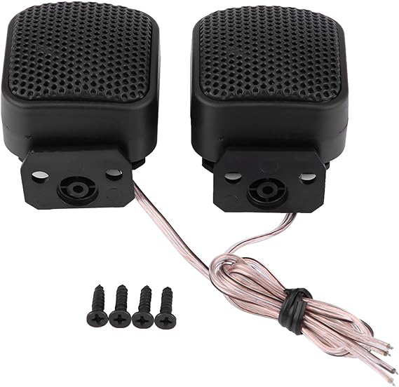 Pair of Super Power Car Audio Speaker Tweeter Universal Mini Dome Tweeter Speakers Dome Tweeters Car Audio Speaker System Black Car Speakers Car Tweeter Car Speaker