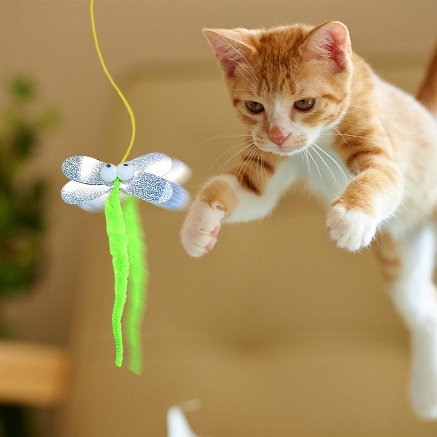 Okavango Elastic Self Adhesive Colored Cat Play Hook Cat Toy Adhesive Fishing Rod Training Toy 1 Piece