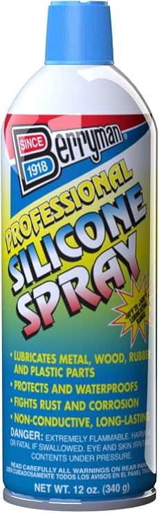 Berryman 1716 Professional Silicone Spray VOC Compliant in All 50 States, 12 oz., Pack of 1