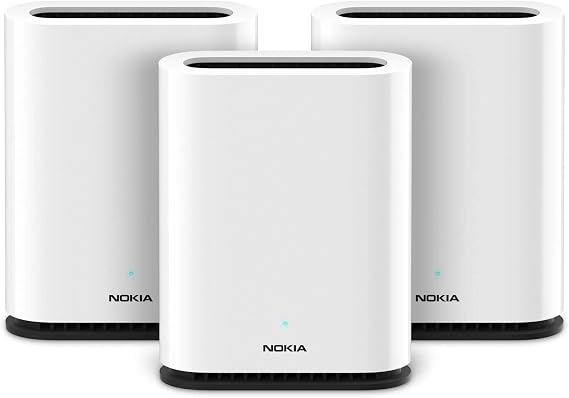 Nokia WiFi Beacon 1: high Performance Whole Home WiFi mesh System; Replaces Your existing Router; Supports AC1200 throughput and resolves WiFi Interference Issues Trio (3-Pack)