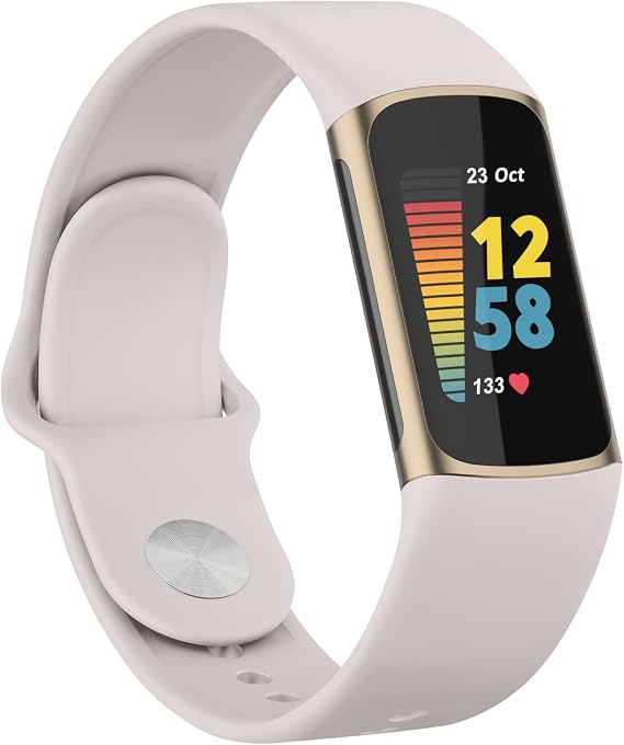 Vanjuaバンド Fitbit Charge 6 バンド レディース メンズ ソフトシリコン 調節可能 防水 スポーツ交換用リストバンド ストラップ Fitbit Charge 6 / Charge 5 フィットネストラッカーアクセサリー用