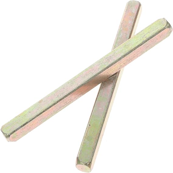 Angoily Spare Door Handle Spindle Bar, 2pcs Door Replacement Spindle, Door Lock Replacement Parts, Antique Door Knobs Interior, Antique Door Handle Parts for Old Door Knob Home Commercial Use 10X0.8cm