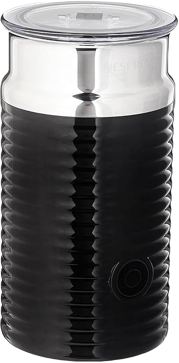 Nestle Nespresso Aeroccino3 3594 Black Milk Frother | Auto shut-off