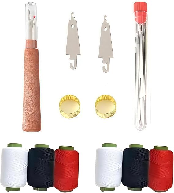 Dinghaole 37pcs Sewing Tool Set, Stainless Steel Sewing Needles with Thread Kit, Complete Sewing Kits for Adults, Portable Sewing Accessories for Repairs and Crafts