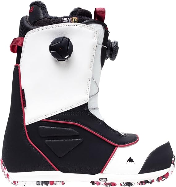Burton Ruler Boa Snowboard Boot White/Black/Red 10.5 D (M)