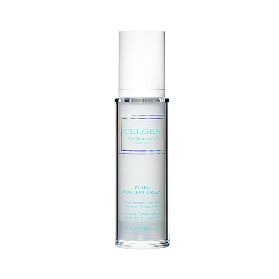 Pearl Moisture Cream Hydrating Daily Face Moisturizer with Hyaluronic Acid, Jojoba Oil, Pearl Extract and Birch Sap Water, Soothing Facial Gel for Nourishing Skin (1.69 fl oz)
