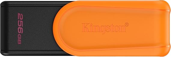 Kingston DataTraveler Exodia S USB Bellek - 256GB - USB 3.2 Gen 1 - USB Tip A - Siyah/Turuncu