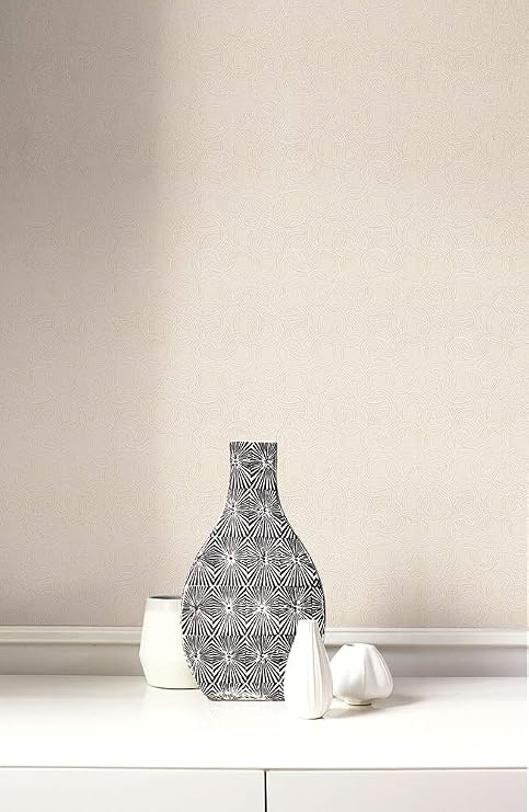 Regency Champagne Silver & Off-White Chain Link Wallpaper