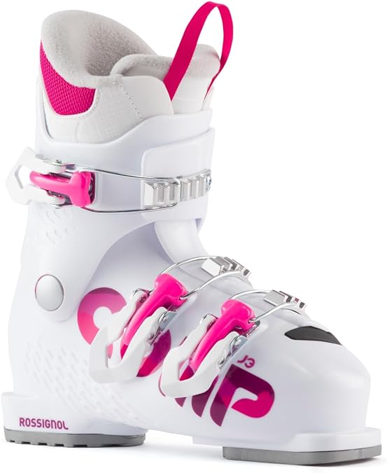 Rossignol Comp J3 - Kids Ski Boots for Downhill Skiing - White