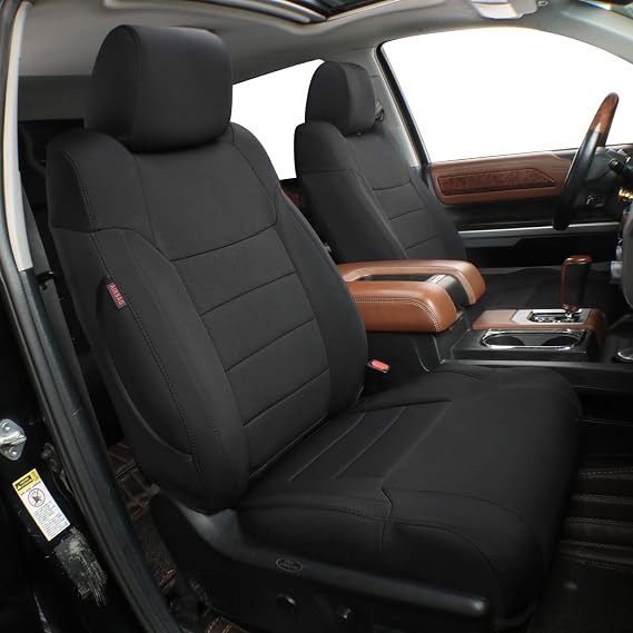 EKR Fusion Seat Covers Custom Fit for Ford Fusion/Energi/Hybrid SE/S/SEL 2013 2014 2015 2016 2017 2018 2019 2020,Car Seat Covers for SUV Full Set-Neoprene (Black)