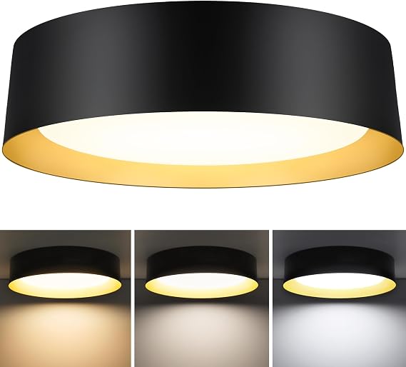 BrightHome Flush Mount Ceiling Light, 16in Modern Ceiling Light 3/4/5000K