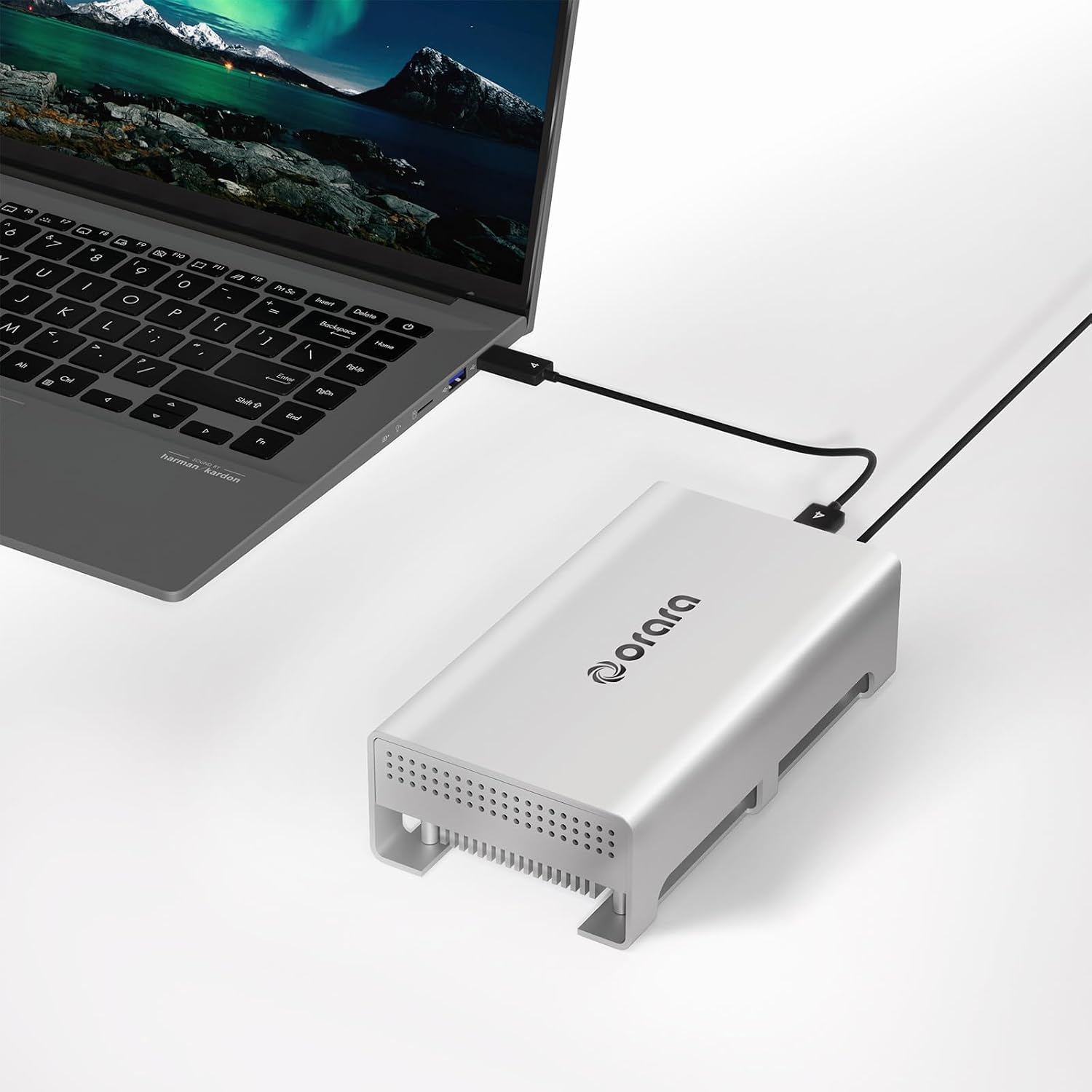 USB4 40Gbps U.2 SSD Enclosure, Compatible with Thunderbolt 4 to U.2 NVMe SSD Case, Up to 3000Mbs, Type C to U.2SFF-8639 PCIe Adapter, External 2.5” U.2 Case for Thunderbolt 43USB3.23.1