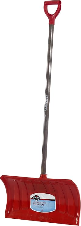 Garant NPP21KD Nordic 21-Inch Poly Blade Snow Pusher, Hardwood Handle, Red