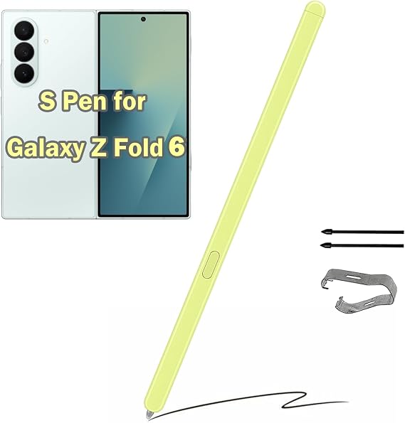 Galaxy Z Fold 6 スリムペン 交換用 Samsung Galaxy Z Fold 6 S Pen Fold Edition Galaxy Z Fold 6 SPen Fold Edition Samsung Galaxy Z Fold 6 スタイラスペン ペン先/ペン先付き グリーン