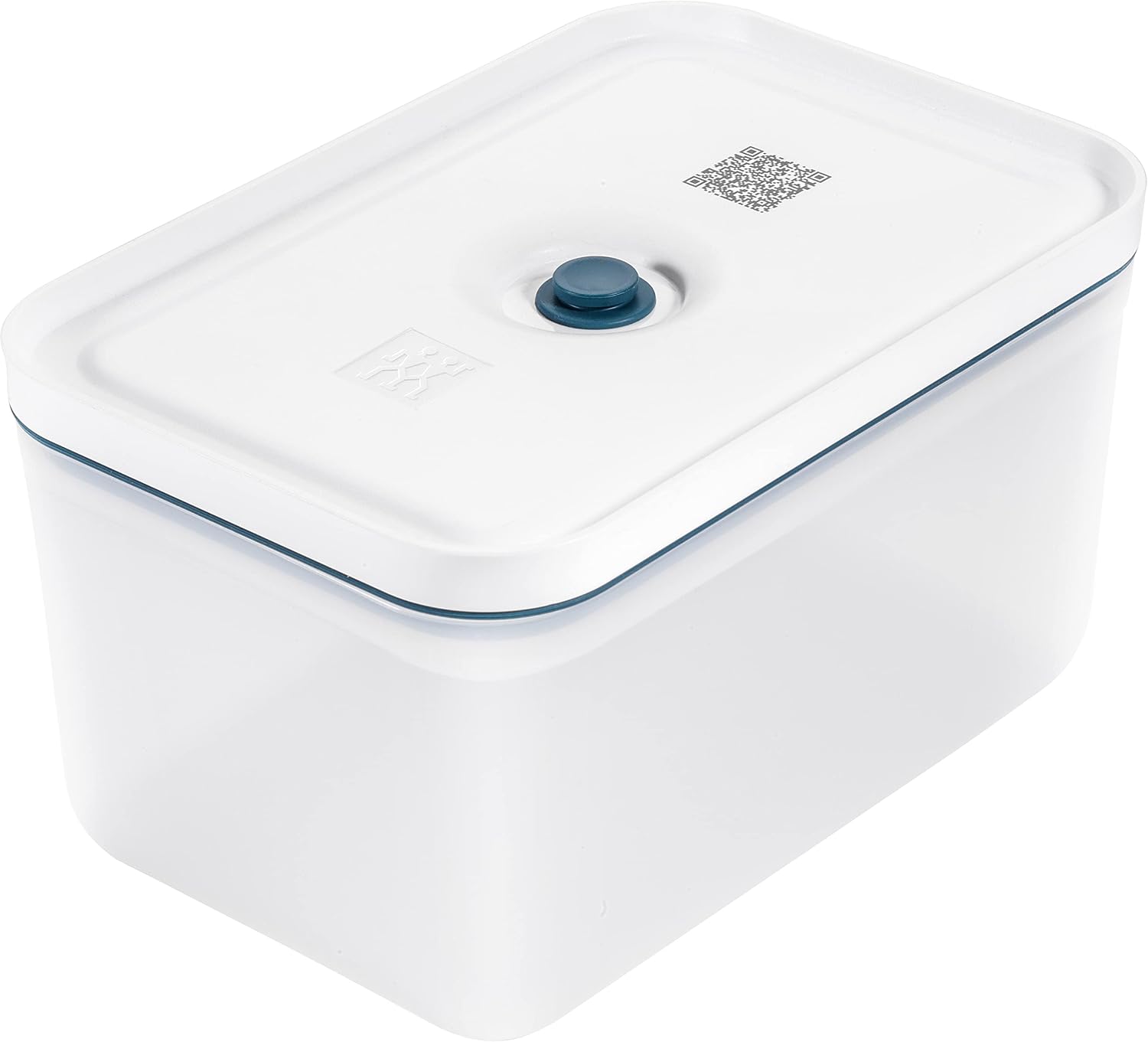 Zwilling Fresh & Save Vacuum Storage Container, L, Plastic, Semi-Transparent-Mediterranean Blue