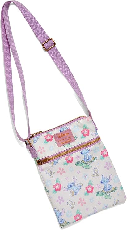 Loungefly Disney Lilo & Stitch Turtles Passport Crossbody Bag LIGHT PURPLE NONE