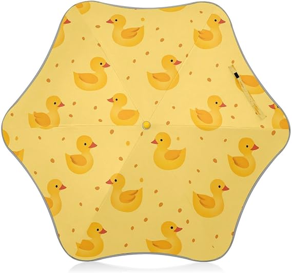 ALAZA Yellow Duck Cartoon Kids Umbrella Stick Umbrellas Cute Umbrella for Boys Girls Toddler UV/Sun Rain Windproof