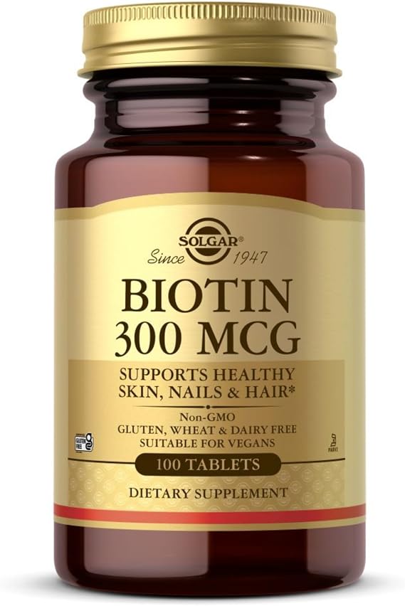 Biotin 300mcg Solgar 100 Tabs