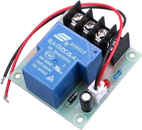 Yeeco 30A High Current 12V Contactor Relay Switch Power Switch DC Power Switching Control Board Control Module Electrical Relay Switches for Cooler Heater Refit Water Heater Control