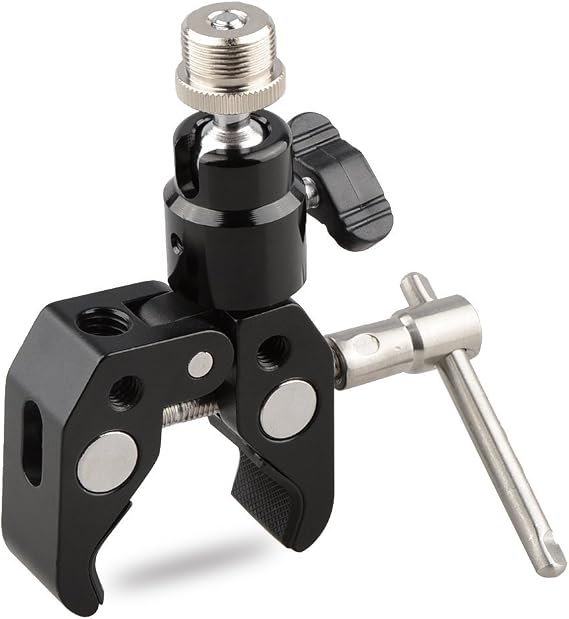 CAMVATE Crab Clamp Articulated 1/4 Mini Ball Head for Microphones - 1465